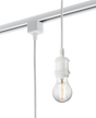 230V 1.8M E27 Vintage Track Pendant - White