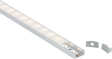 1M Aluminium Profile - Surface Mount Flat, Matt Silver