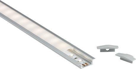 1M Aluminium Profile - Recessed Mount for LED Lighting