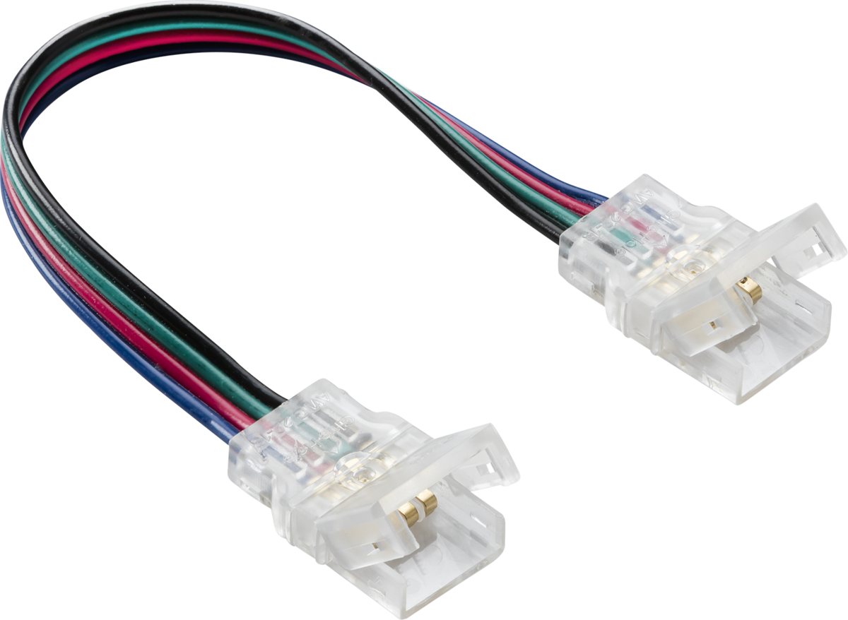 12V / 24V IP65 LED Flex Strip to Strip 150mm Connector - CCT/RGB