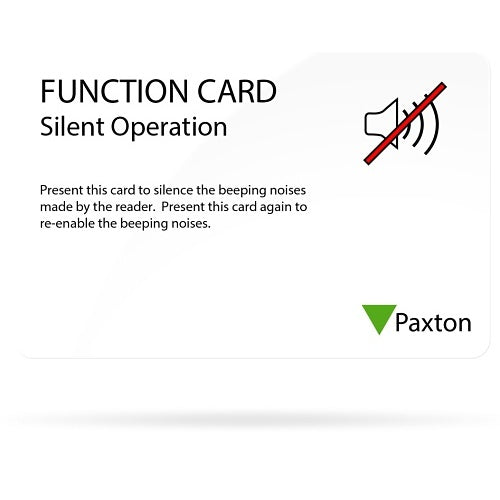 Paxton Access 820-001 silent operation card
