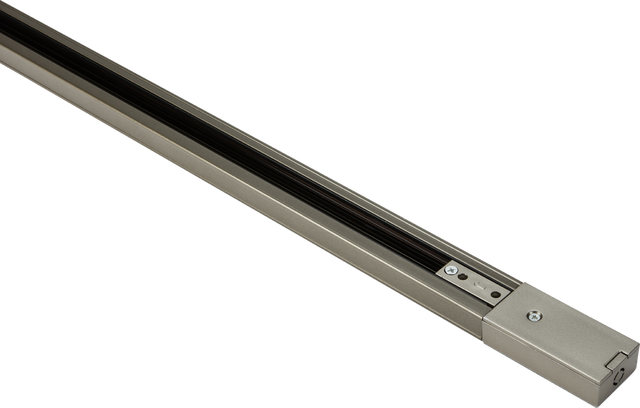 230V 10A Single Circuit Track Satin Nickel - 1M