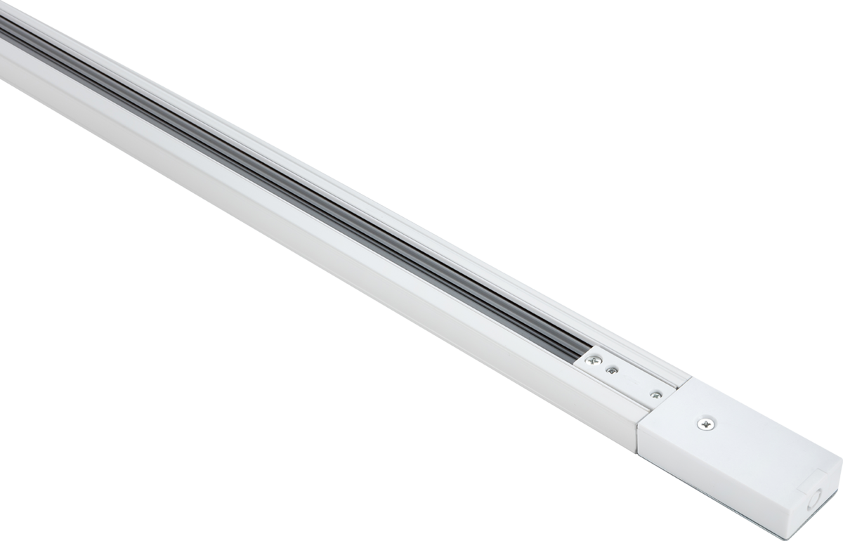 230V 10A Single Circuit Track White - 1 Metre
