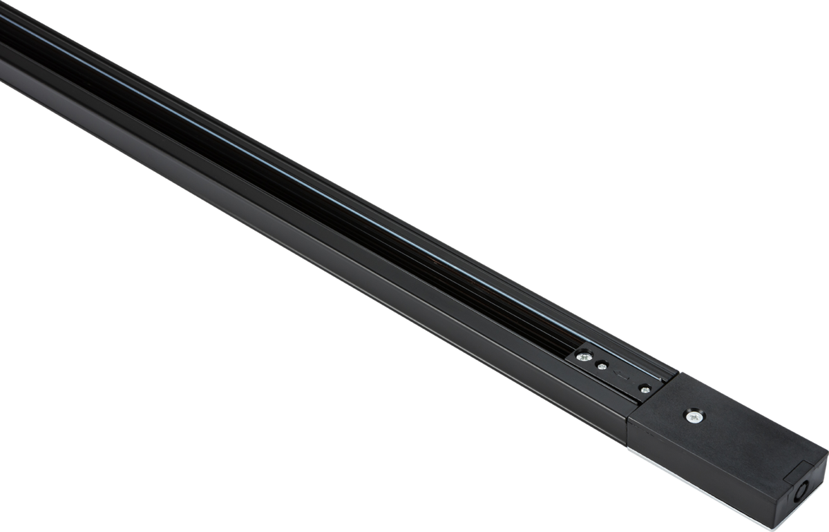 230V 10A Single Circuit Track Black 2 Metre