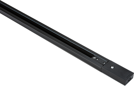 230V 10A Single Circuit Track Black 2 Metre