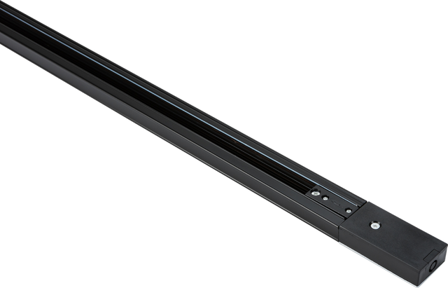 230V 10A Single Circuit Track Black 2 Metre