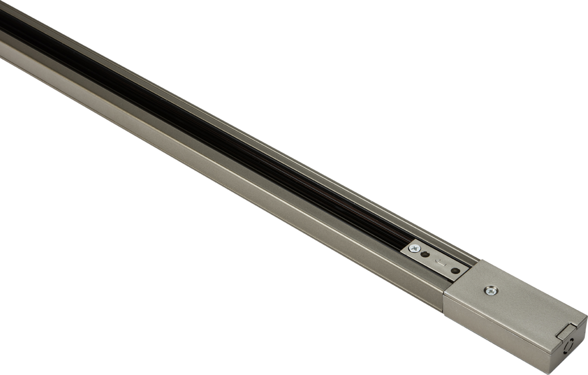 230V 10A Single Circuit Track Satin Nickel 3 Mtr