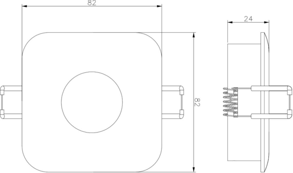 Odina Black Downlight featuring sleek design
