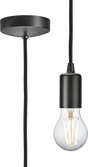 1.8m E27 Contemporary Pendant Set - Smoked Bronze