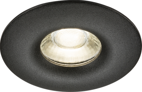 Odina Single Fixed Round Downlight Black - Elegant Design