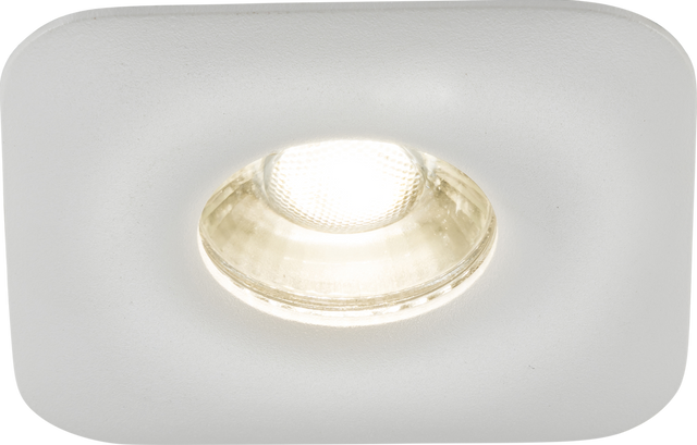 Odina Single Fixed Square Downlight White - GU10 Compatible