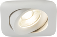 Odina Single Tilt Square Downlight - White