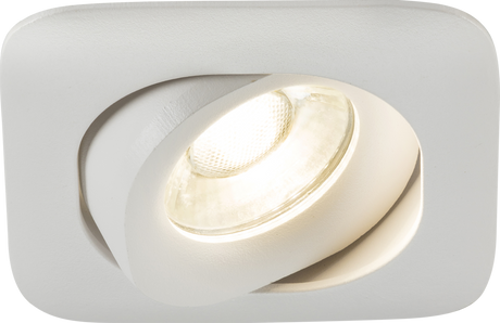Odina Single Tilt Square Downlight - White