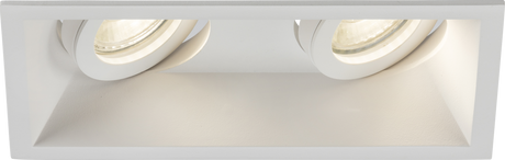Dipa Twin Tilt Square Anti-Glare Downlight - White