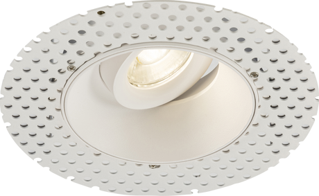 Odan Single Tilt Round Trimless Downlight White