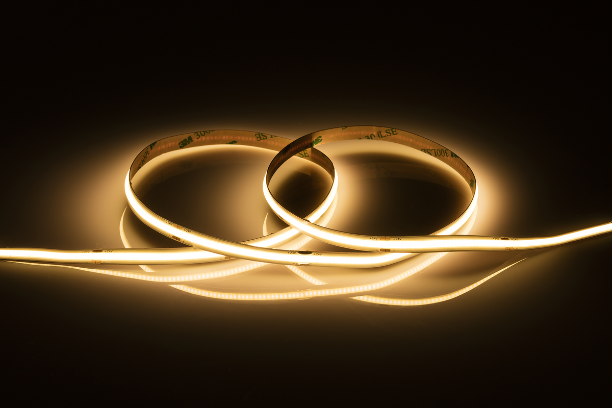 24V IP20 CoB LED Flex Warm White 3000K 5 Metres