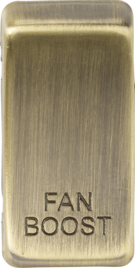 Switch Cover "Marked FAN BOOST" - Antique Brass