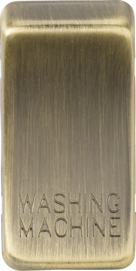 ML Accessories Switch Cover Marked WASHING MACHINE - Antique Brass