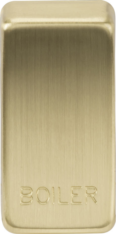 Switch Cover 'Marked BOILER' - Brushed Brass