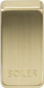 Switch Cover 'Marked BOILER' - Brushed Brass