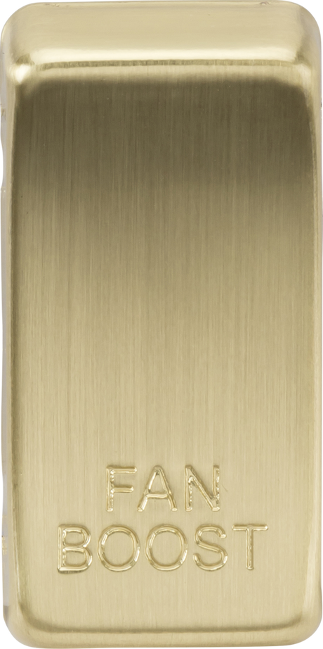 Switch Cover Marked FAN BOOST - Brushed Brass