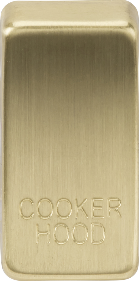 Switch Cover marked COOKER HOOD - Brushed Brass