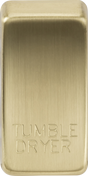Brushed Brass Switch Cover Marked TUMBLE DRYER