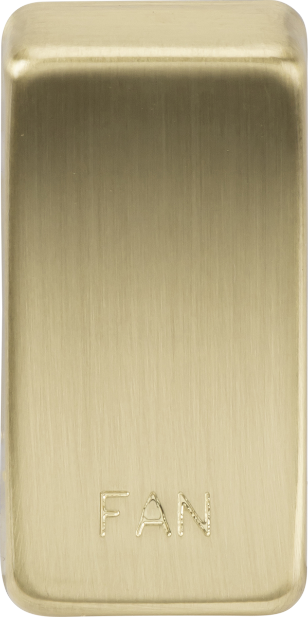 ML Accessories GDFANBB Switch Cover Marked FAN in Brushed Brass