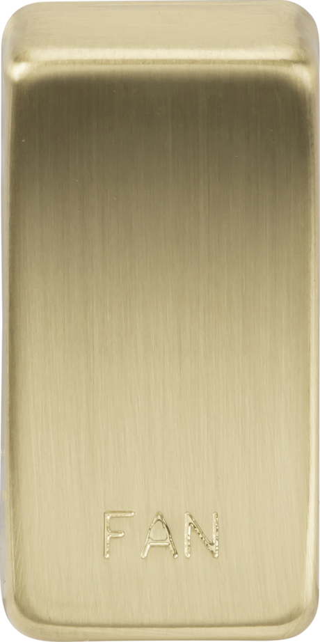 ML Accessories GDFANBB Switch Cover Marked FAN in Brushed Brass