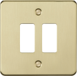 ML Accessories 2G Grid Faceplate in Brushed Brass