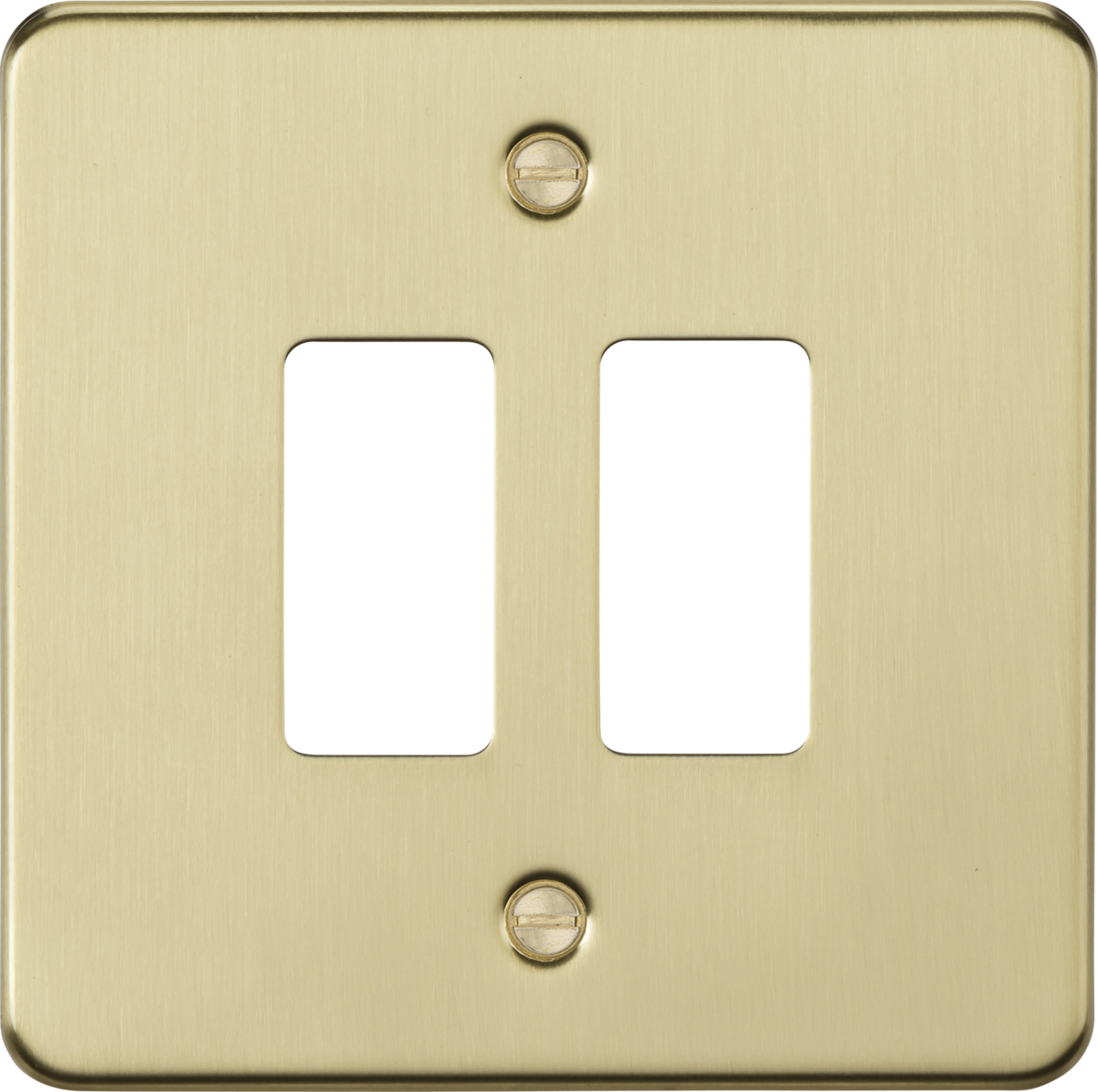 ML Accessories 2G Grid Faceplate in Brushed Brass