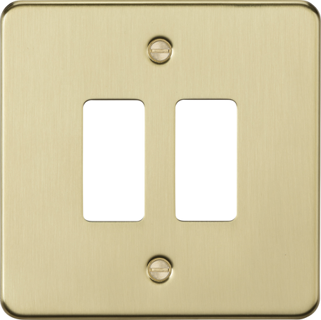 ML Accessories 2G Grid Faceplate in Brushed Brass