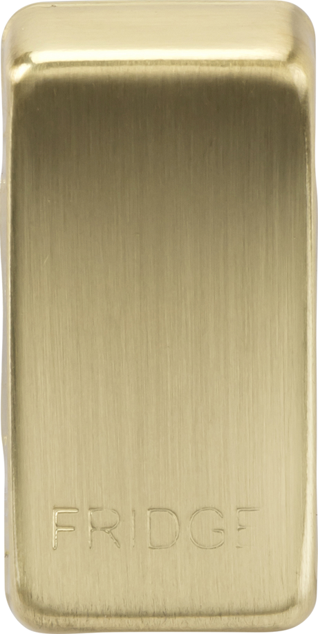 Switch Cover 'Marked FRIDGE' - Brushed Brass