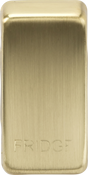 Switch Cover 'Marked FRIDGE' - Brushed Brass