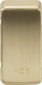 Switch Cover Marked HOB - Brushed Brass