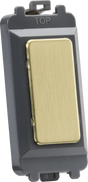 ML Accessories Blank Grid Module in Brushed Brass