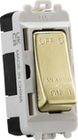 10A Fan Isolator Module - Brushed Brass