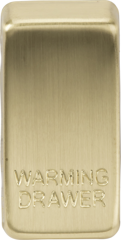 Brushed Brass Switch Cover - WARMING DRAWER