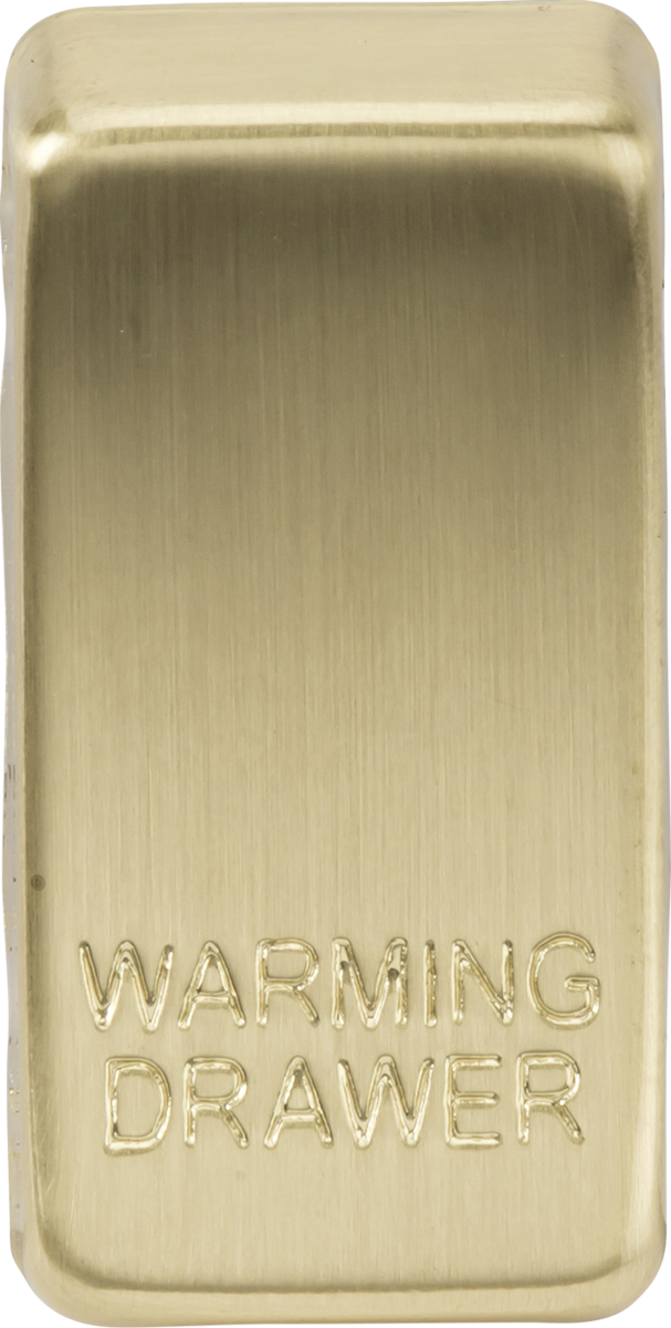 Brushed Brass Switch Cover - WARMING DRAWER