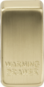 Brushed Brass Switch Cover - WARMING DRAWER