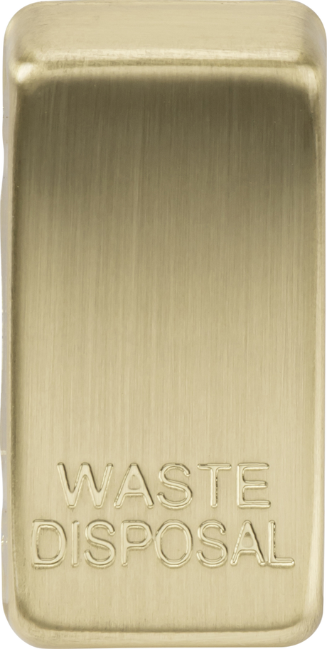 Brushed Brass Waste Disposal Switch Cover GDWASTEBB