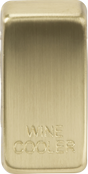 Switch Cover Marked 'WINE COOLER' - Brushed Brass