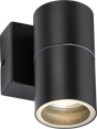 230V IP54 GU10 Fixed Single Wall Light - Black