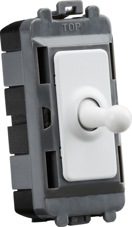 20AX Intermediate Grid Toggle Switch - Matt White