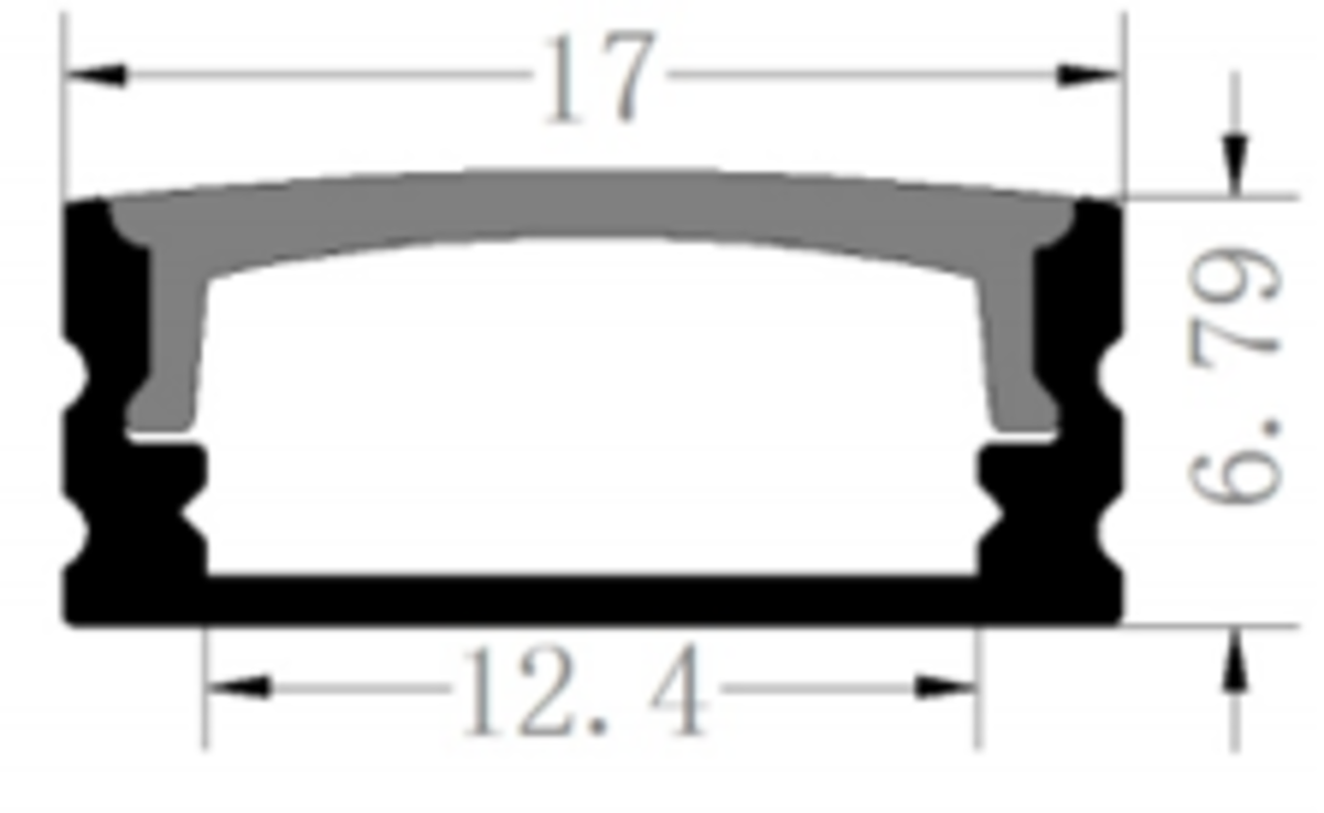 1M Aluminium Profile - Alternative View