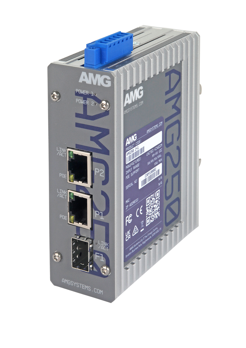 AMG Systems AMG250-2G-1S 2+1 Industrial Multirate Media Converter