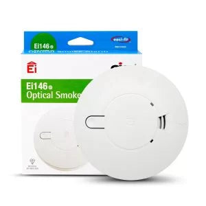 Aico Ei146e Optical Smoke Alarm – Mains Powered with Battery Backup – SKU: Ei146e