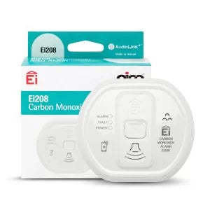 Aico Ei208 Battery Carbon Monoxide Alarm – 10-Year Lithium, AudioLINK+ – SKU: Ei208