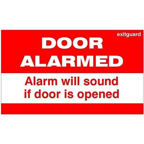 Hoyles LAB35202 door alarm sign