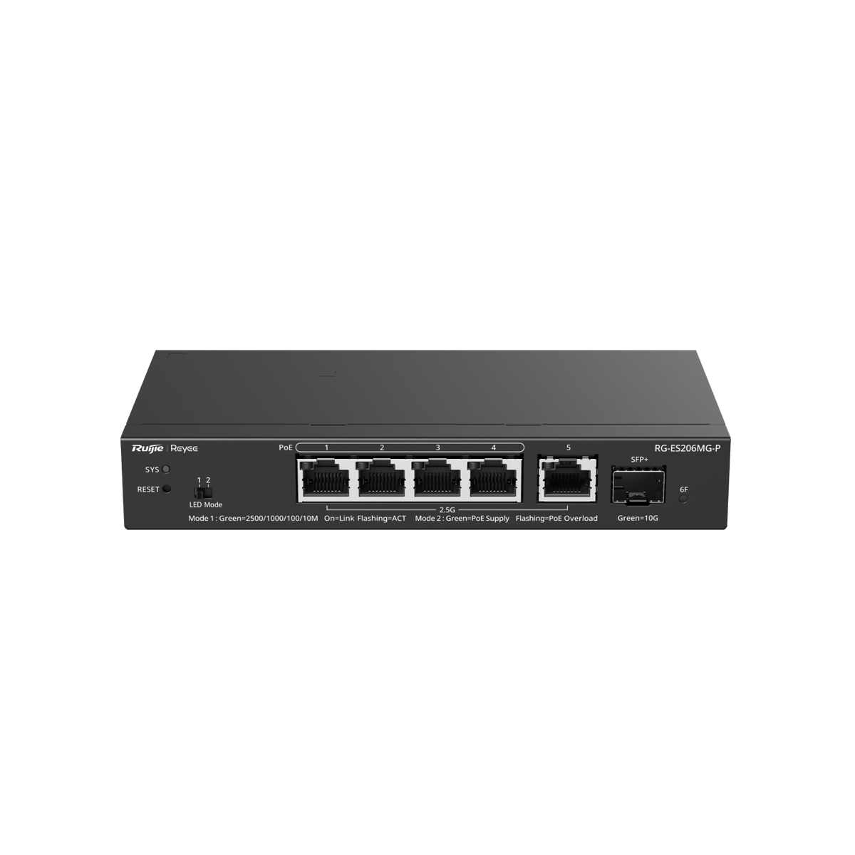 Ruijie RG-ES206MG-P 5-Port 2.5G Cloud Managed PoE Switch